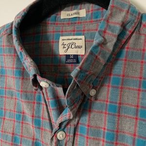 J.Crew Heathered Cotton Button-Down in Plaid